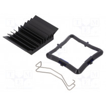 ATS-51310D-C1-R0; Heatsink: extruded; grilled; BGA; black; L: 31mm; W: 31mm; H: 9.5mm; Advanced Thermal Solutions