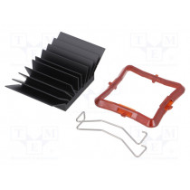 ATS-51330K-C1-R0; Heatsink: extruded; grilled; BGA; black; L: 33mm; W: 33mm; H: 14.5mm; Advanced Thermal Solutions