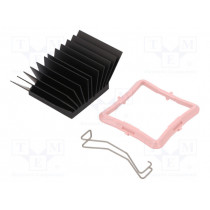 ATS-51330R-C1-R0; Heatsink: extruded; grilled; BGA; black; L: 33mm; W: 33mm; H: 19.5mm; Advanced Thermal Solutions