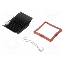 ATS-51375K-C1-R0; Heatsink: extruded; grilled; BGA; black; L: 37.5mm; W: 37.5mm; Advanced Thermal Solutions