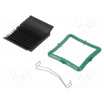ATS-51400D-C1-R0; Heatsink: extruded; grilled; BGA; black; L: 40mm; W: 40mm; H: 9.5mm; Advanced Thermal Solutions