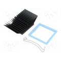 ATS-51450R-C1-R0; Heatsink: extruded; grilled; BGA; black; L: 45mm; W: 45mm; H: 19.5mm; Advanced Thermal Solutions ATS-51450R-C1-R0; Heatsink: extruded; grilled; BGA; black; L: 45mm; W: 45mm; H: 19.5mm; Advanced Thermal Solutions