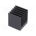 ATS-54170R-C1-R0; Heatsink: extruded; grilled; BGA; black; L: 17mm; W: 17mm; H: 19.5mm; Advanced Thermal Solutions ATS-54170R-C1-R0; Heatsink: extruded; grilled; BGA; black; L: 17mm; W: 17mm; H: 19.5mm; Advanced Thermal Solutions