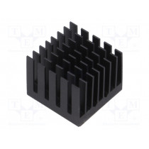 ATS-55250R-C1-R0; Heatsink: extruded; grilled; BGA; black; L: 25mm; W: 25mm; H: 19.5mm; Advanced Thermal Solutions