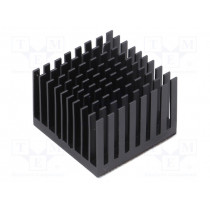ATS-55350W-C1-R0; Heatsink: extruded; grilled; BGA; black; L: 35mm; W: 35mm; H: 24.5mm; Advanced Thermal Solutions