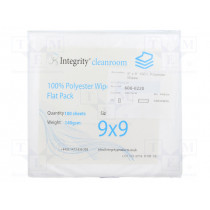 600-0220; Wipe: cloth; polyester; 100pcs; 228.6x228.6mm; Cleanroom; ANTISTAT 600-0220; Wipe: cloth; polyester; 100pcs; 228.6x228.6mm; Cleanroom; ANTISTAT