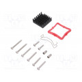 ATS-61270D-C1-R0; Heatsink: extruded; grilled; black; L: 27mm; W: 27mm; H: 9.5mm; Advanced Thermal Solutions ATS-61270D-C1-R0; Heatsink: extruded; grilled; black; L: 27mm; W: 27mm; H: 9.5mm; Advanced Thermal Solutions