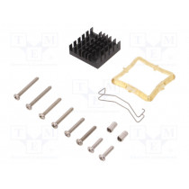 ATS-61290D-C1-R0; Heatsink: extruded; grilled; black; L: 29mm; W: 29mm; H: 9.5mm; Advanced Thermal Solutions