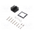 ATS-61310R-C1-R0; Heatsink: extruded; grilled; black; L: 31mm; W: 31mm; H: 19.5mm; Advanced Thermal Solutions ATS-61310R-C1-R0; Heatsink: extruded; grilled; black; L: 31mm; W: 31mm; H: 19.5mm; Advanced Thermal Solutions