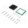 ATS-61400D-C1-R0; Heatsink: extruded; grilled; black; L: 40mm; W: 40mm; H: 9.5mm; Advanced Thermal Solutions