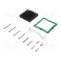 ATS-61400D-C1-R0; Heatsink: extruded; grilled; black; L: 40mm; W: 40mm; H: 9.5mm; Advanced Thermal Solutions