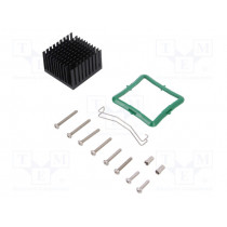ATS-61400W-C1-R0; Heatsink: extruded; grilled; black; L: 40mm; W: 40mm; H: 24.5mm; Advanced Thermal Solutions