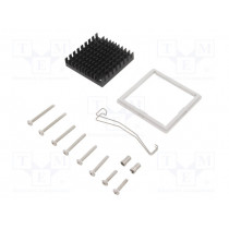 ATS-61425D-C1-R0; Heatsink: extruded; grilled; black; L: 42mm; W: 42mm; H: 9.5mm; Advanced Thermal Solutions