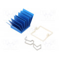 ATS-X50210P-C1-R0; Heatsink: extruded; grilled; BGA; blue; L: 21mm; W: 21mm; H: 17.5mm; Advanced Thermal Solutions