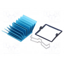 ATS-X50310P-C1-R0; Heatsink: extruded; grilled; BGA; blue; L: 31mm; W: 31mm; H: 17.5mm; Advanced Thermal Solutions
