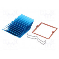 ATS-X50375P-C1-R0; Heatsink: extruded; grilled; BGA; blue; L: 37.5mm; W: 37.5mm; 2.1°C/W; Advanced Thermal Solutions