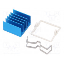 ATS-X53210G-C1-R0; Heatsink: extruded; grilled; BGA; blue; L: 21mm; W: 21mm; H: 12.5mm; Advanced Thermal Solutions