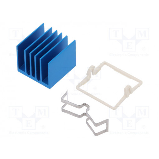 ATS-X53210P-C1-R0; Heatsink: extruded; grilled; BGA; blue; L: 21mm; W: 21mm; H: 17.5mm; Advanced Thermal Solutions