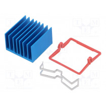 ATS-X53270P-C1-R0; Heatsink: extruded; grilled; BGA; blue; L: 27mm; W: 27mm; H: 17.5mm; Advanced Thermal Solutions