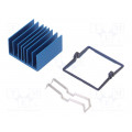 ATS-X53310P-C1-R0; Heatsink: extruded; grilled; BGA; blue; L: 31mm; W: 31mm; H: 17.5mm; Advanced Thermal Solutions