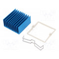 ATS-X53350P-C1-R0; Heatsink: extruded; grilled; BGA; blue; L: 35mm; W: 35mm; H: 17.5mm; Advanced Thermal Solutions