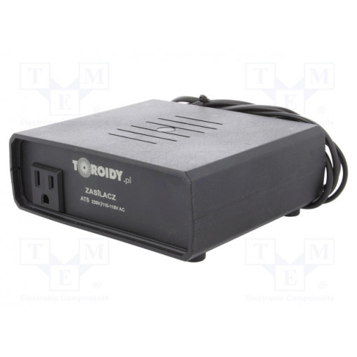 ATS400VA-230/110V; Autotransformer; 230VAC; Power: 400VA; Usec.1: 110÷115V; TOROIDY ATS400VA-230/110V; Autotransformer; 230VAC; Power: 400VA; Usec.1: 110÷115V; TOROIDY