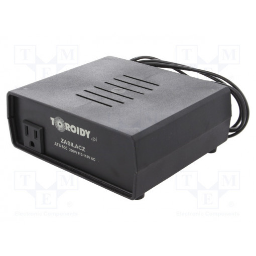 ATS600VA-230/110V; Autotransformer; 230VAC; Power: 600VA; Usec.1: 110÷115V; TOROIDY