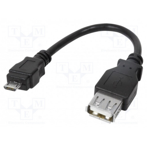 AU0030; Adapter; USB 2.0; USB A socket,USB B micro plug; 80mm; LOGILINK