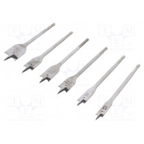 AV08013; Drill set; Application: for wood; Pcs: 6; Mat: HSS; Package: case; AVIT