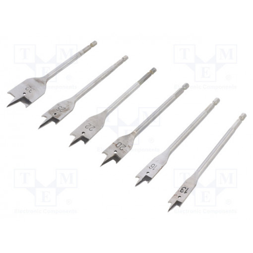 AV08013; Drill set; Application: for wood; Pcs: 6; Mat: HSS; Package: case; AVIT