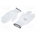 AV13074; Protective gloves; Size: L; white; AVIT