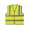 AV13100; Reflection waistcoat; Size: XL; yellow; Mounting: bur; AVIT
