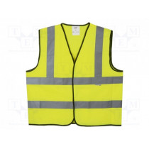 AV13100; Reflection waistcoat; Size: XL; yellow; Mounting: bur; AVIT