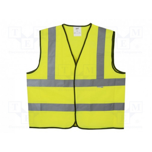 AV13100; Reflection waistcoat; Size: XL; yellow; Mounting: bur; AVIT