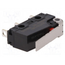 AVT321261; Microswitch SNAP ACTION; with lever; SPDT; 0.1A/250VAC; ON-(ON); PANASONIC