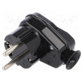 AWA-Ł CZ; Connector: AC supply; male; plug; 2P+PE; 250VAC; 16A; black; PIN: 3; TIMEX-ELEKTRO AWA-Ł CZ; Connector: AC supply; male; plug; 2P+PE; 250VAC; 16A; black; PIN: 3; TIMEX-ELEKTRO