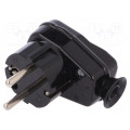 AWA-ŁKB CZ; Connector: AC supply; male; plug; 2P+PE; 250VAC; 16A; black; PIN: 3; TIMEX-ELEKTRO AWA-ŁKB CZ; Connector: AC supply; male; plug; 2P+PE; 250VAC; 16A; black; PIN: 3; TIMEX-ELEKTRO