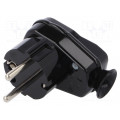 AWA-ŁK CZ; Connector: AC supply; male; plug; 2P+PE; 250VAC; 16A; black; PIN: 3; TIMEX-ELEKTRO AWA-ŁK CZ; Connector: AC supply; male; plug; 2P+PE; 250VAC; 16A; black; PIN: 3; TIMEX-ELEKTRO