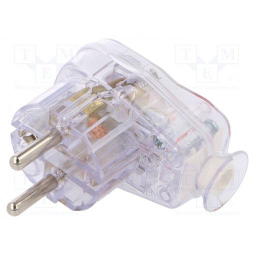 AWA-ŁKB TR; Connector: AC supply; male; plug; 2P+PE; 250VAC; 16A; for cable; TIMEX-ELEKTRO AWA-ŁKB TR; Connector: AC supply; male; plug; 2P+PE; 250VAC; 16A; for cable; TIMEX-ELEKTRO