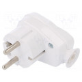 AWA-ŁKB BI; Connector: AC supply; male; plug; 2P+PE; 250VAC; 16A; white; PIN: 3; TIMEX-ELEKTRO AWA-ŁKB BI; Connector: AC supply; male; plug; 2P+PE; 250VAC; 16A; white; PIN: 3; TIMEX-ELEKTRO