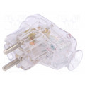 AWA-ŁK TR; Connector: AC supply; male; plug; 2P+PE; 250VAC; 16A; for cable; TIMEX-ELEKTRO AWA-ŁK TR; Connector: AC supply; male; plug; 2P+PE; 250VAC; 16A; for cable; TIMEX-ELEKTRO
