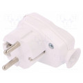 AWA-Ł BI; Connector: AC supply; male; plug; 2P+PE; 250VAC; 16A; white; PIN: 3; TIMEX-ELEKTRO AWA-Ł BI; Connector: AC supply; male; plug; 2P+PE; 250VAC; 16A; white; PIN: 3; TIMEX-ELEKTRO