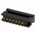 DS1018-14SIBX; IDC transition; PIN: 14; IDC,THT; for ribbon cable; 1.27mm; 1A; CONNFLY