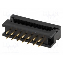 DS1018-14SIBX; IDC transition; PIN: 14; IDC,THT; for ribbon cable; 1.27mm; 1A; CONNFLY DS1018-14SIBX; IDC transition; PIN: 14; IDC,THT; for ribbon cable; 1.27mm; 1A; CONNFLY