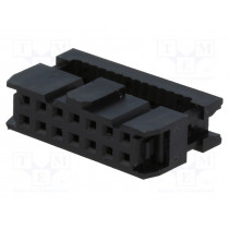 AWP-14; Plug; IDC; female; PIN: 14; IDC; for ribbon cable; 1.27mm; NINIGI AWP-14; Plug; IDC; female; PIN: 14; IDC; for ribbon cable; 1.27mm; NINIGI