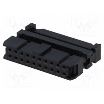 AWP-20; Plug; IDC; female; PIN: 20; IDC; for ribbon cable; 1.27mm; NINIGI