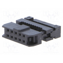 DS1017-10MA8B; Plug; IDC; female; PIN: 10; for ribbon cable; 1mm; Contacts ph: 2mm; CONNFLY