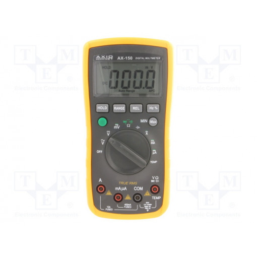 ; Digital multimeter; LCD 3,5 digit (3999); 3x/s; True RMS AC; AXIOMET