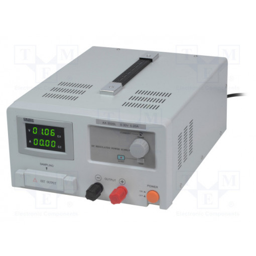 AX-3020L; Power supply: high power laboratory; Channels: 1; 0÷30VDC; 0÷20A; AXIOMET AX-3020L; Power supply: high power laboratory; Channels: 1; 0÷30VDC; 0÷20A; AXIOMET