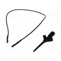 AX-CP-06-B; Clip-on probe; pincers type; 2A; 60VDC; black; Grip capac: max.2mm; AXIOMET